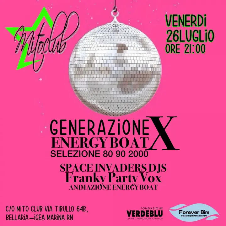 GENERAZIONE X ENERGY BOAT | SELEZIONE 80 - 90 - 2000