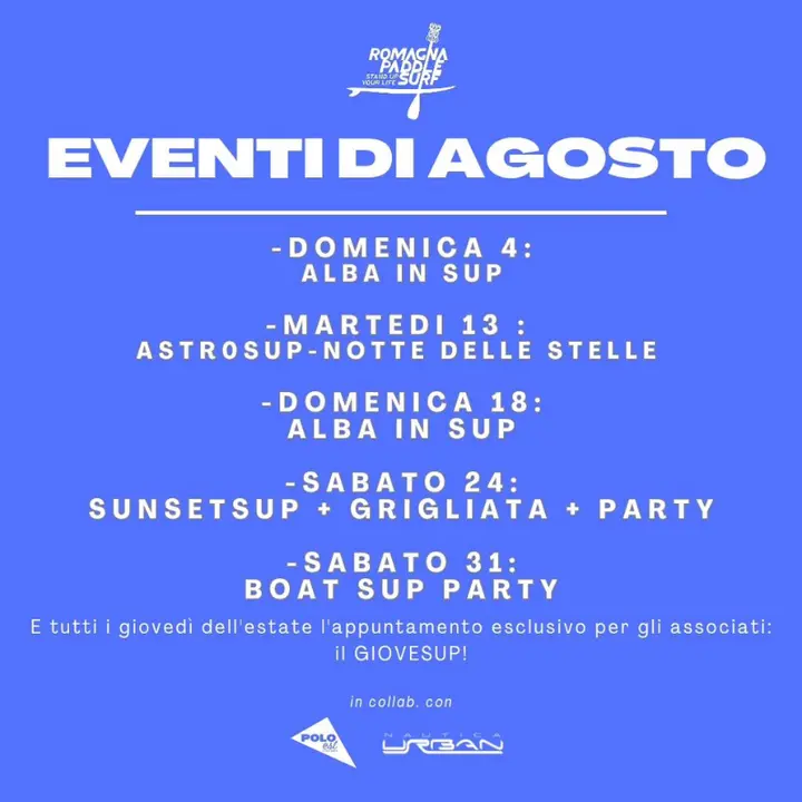 AGOSTO IN SUP