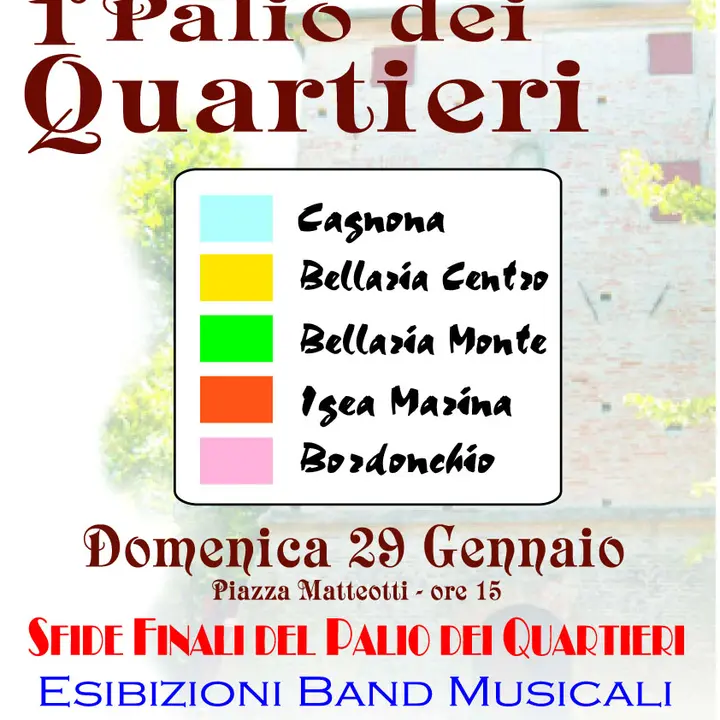 1° PALIO DEI QUARTIERI FINALI 29 gennaio 2012