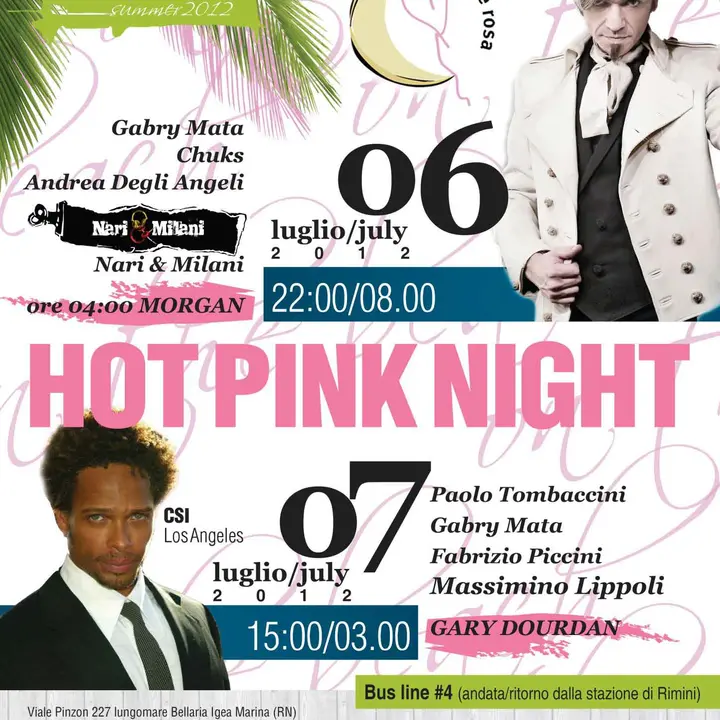 NOTTE ROSA- MORGAN live DJ set 06 luglio 2012