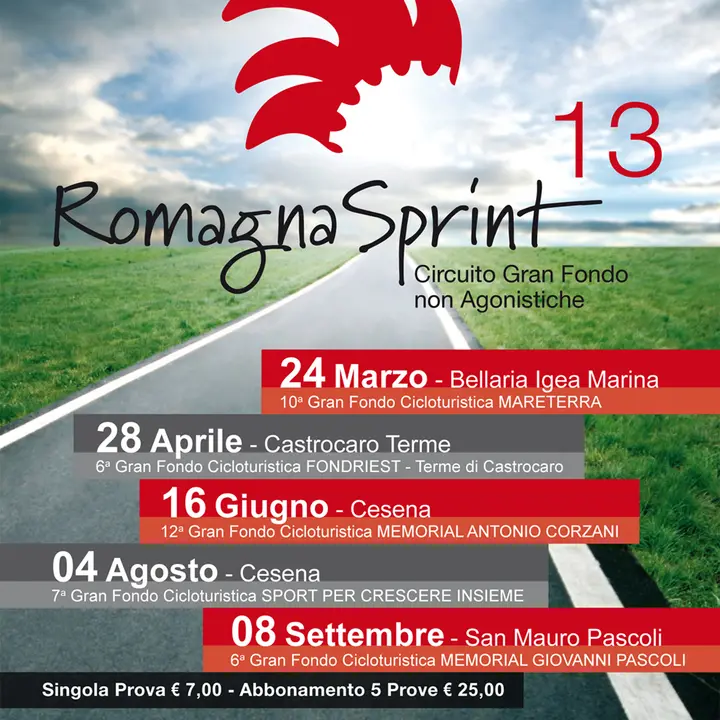 Circuito ROMAGNA SPRINT 24 marzo-08 settembre 2013