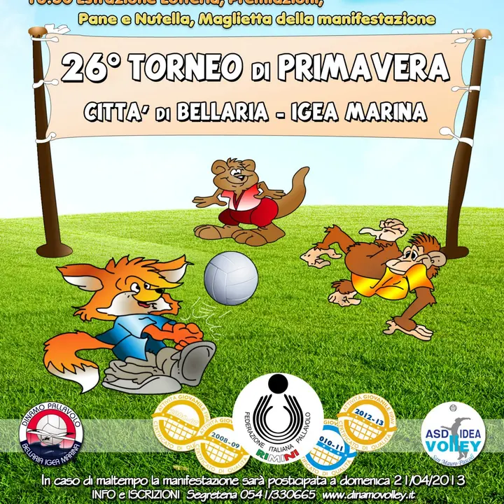 26° TORNEO DI PRIMAVERA 14 aprile 2013