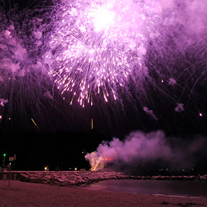 LA NOTTE ROSA FUOCHI ARTIFICIALI 04 luglio 2014