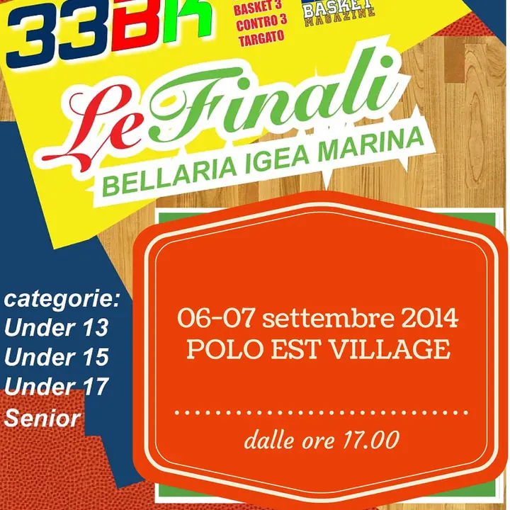 33BK TORNEO NAZIONALE BASKET 3vs3 06-07 settembre 2014